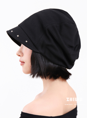 知雾秋冬美式复古风贝雷帽女