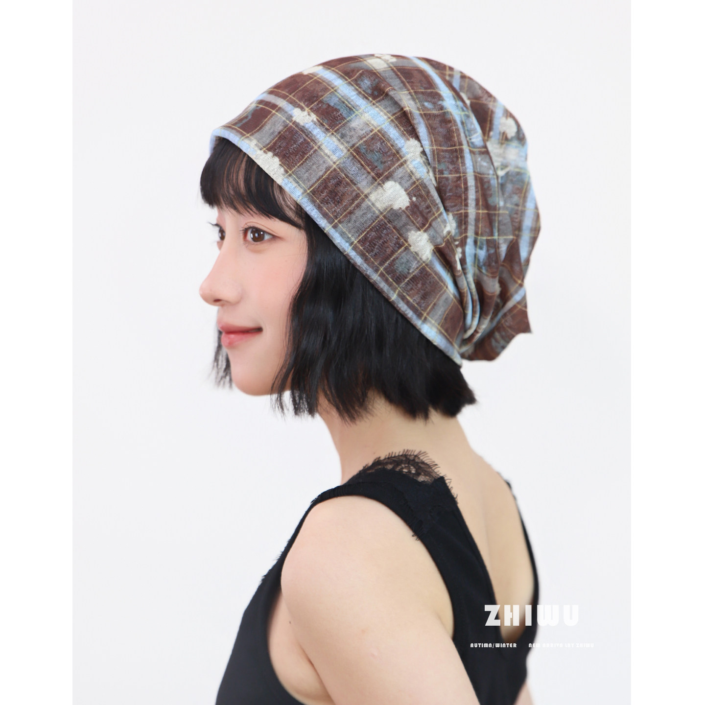 知雾春夏氛围感薄款堆堆帽女图片