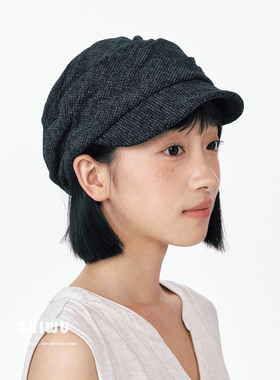知雾小众设计感贝雷帽女