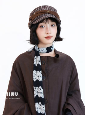 知雾秋冬季氛围感针织小围巾女