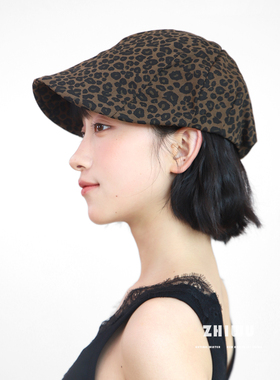 知雾春夏古早辣妹风豹纹前进帽女