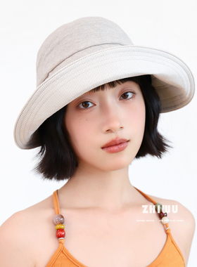 知雾日系遮阳渔夫帽女