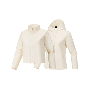 Skechers斯凯奇女士秋冬季修身梭织外套+针织连帽外套P126W034