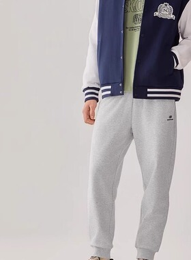 Skechers斯凯奇秋冬男士舒适保暖抗静电休闲百搭束脚长裤L425M070