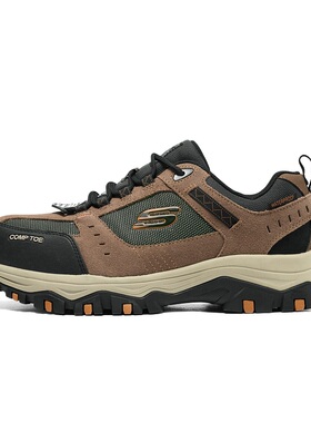 Skechers斯凯奇男鞋秋季橡胶底舒适简约休闲耐磨户外运动鞋77183W