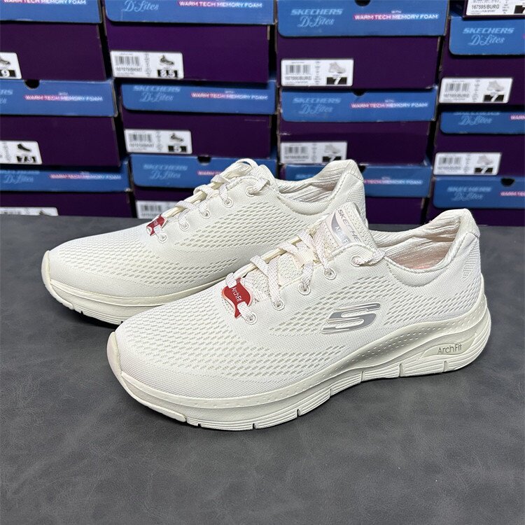 Skechers女鞋秋季新品轻便休闲运动鞋时尚绑带跑步鞋149057