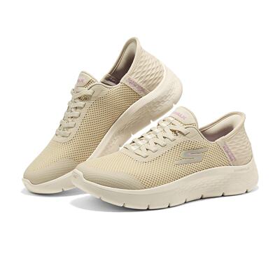 Skechers斯凯奇2026新款女士轻量透气舒适百搭休闲健步鞋124836W