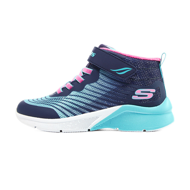 Skechers斯凯奇女童秋冬加绒保暖高帮魔术贴休闲雪地靴303070L