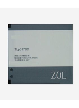ZOL 适用TCL P516L手机电池 座充TCLp516L电池 TCL TLp017BD手机电板