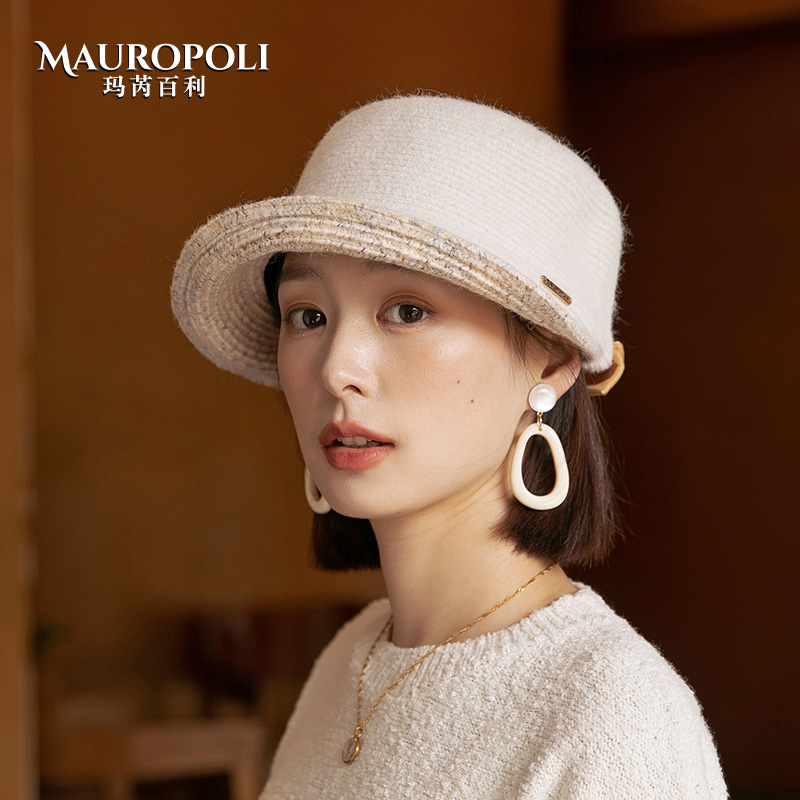 mauropoli渔夫帽出游时尚女秋冬