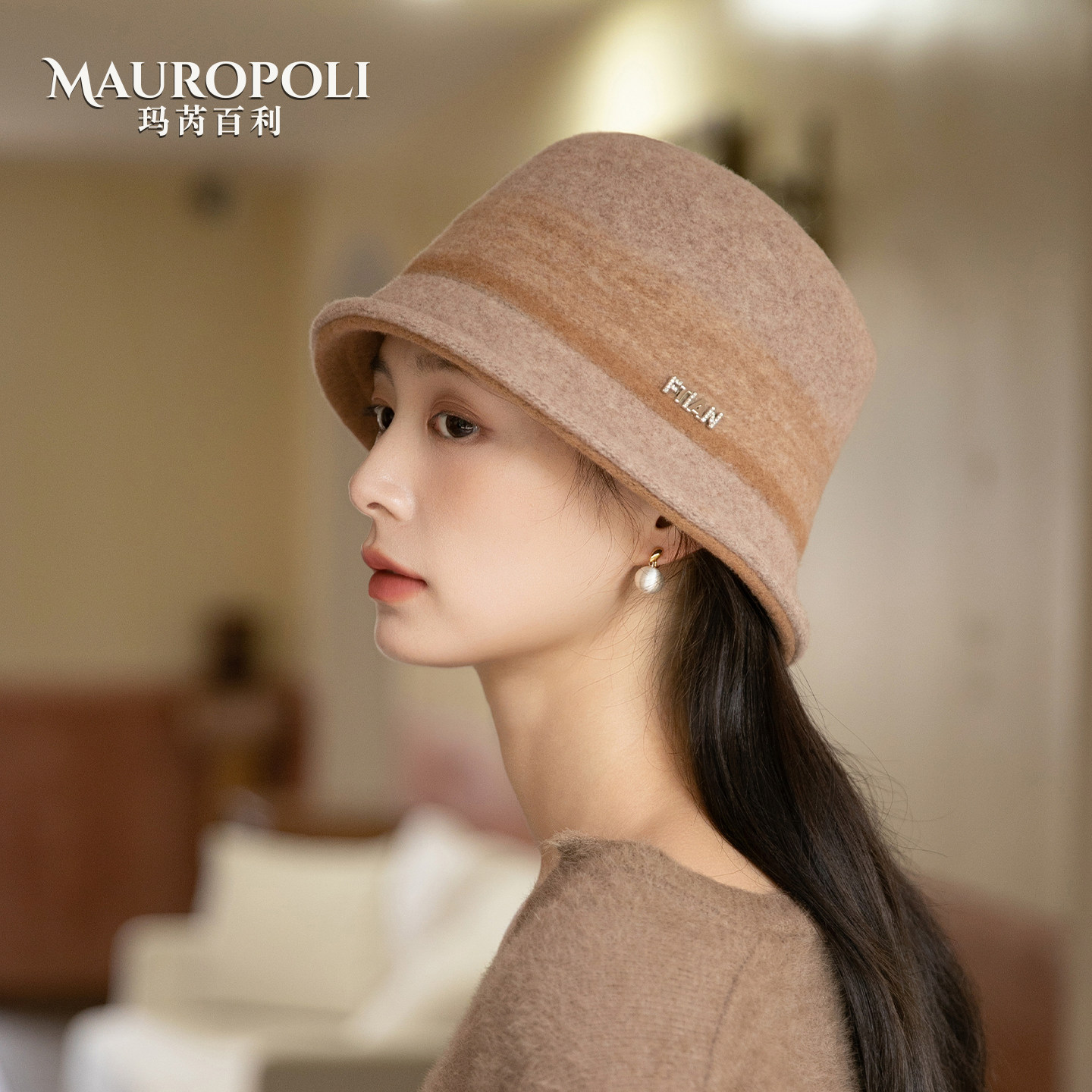 日系复古羊毛渔夫帽女秋冬新款显脸小保暖盆帽女圆顶2025帽子女款,服饰配件/皮带/帽子/围巾,帽子,淘宝优惠券,粉丝福利购,淘宝优惠卷