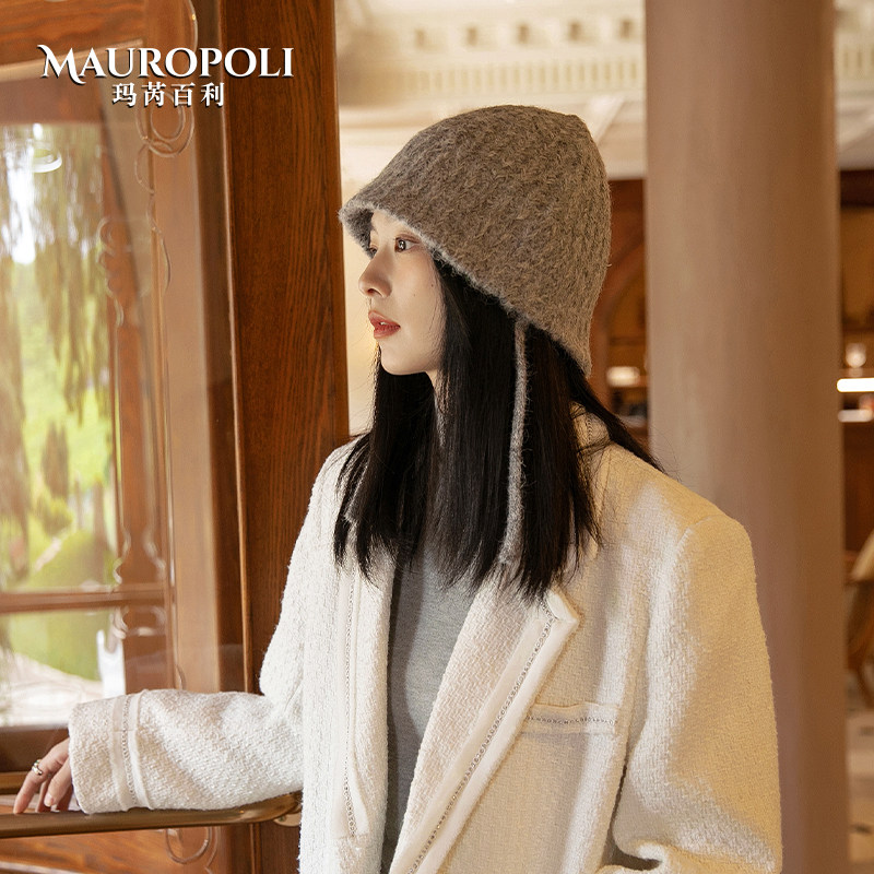 毛线帽女秋冬针织保暖冷帽