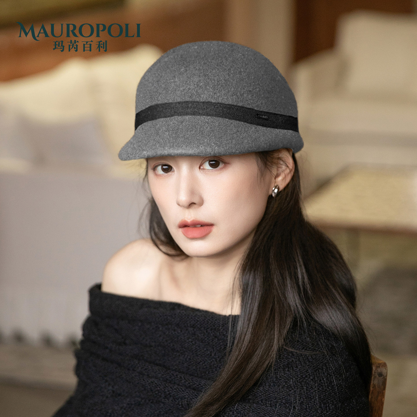 黑色气质羊毛报童帽女新款帽子女士秋冬英伦马术帽复古保暖鸭舌帽,服饰配件/皮带/帽子/围巾,帽子,淘宝优惠券,粉丝福利购,淘宝优惠卷