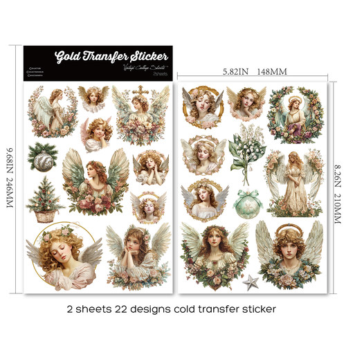 防水多用途水晶手账贴纸