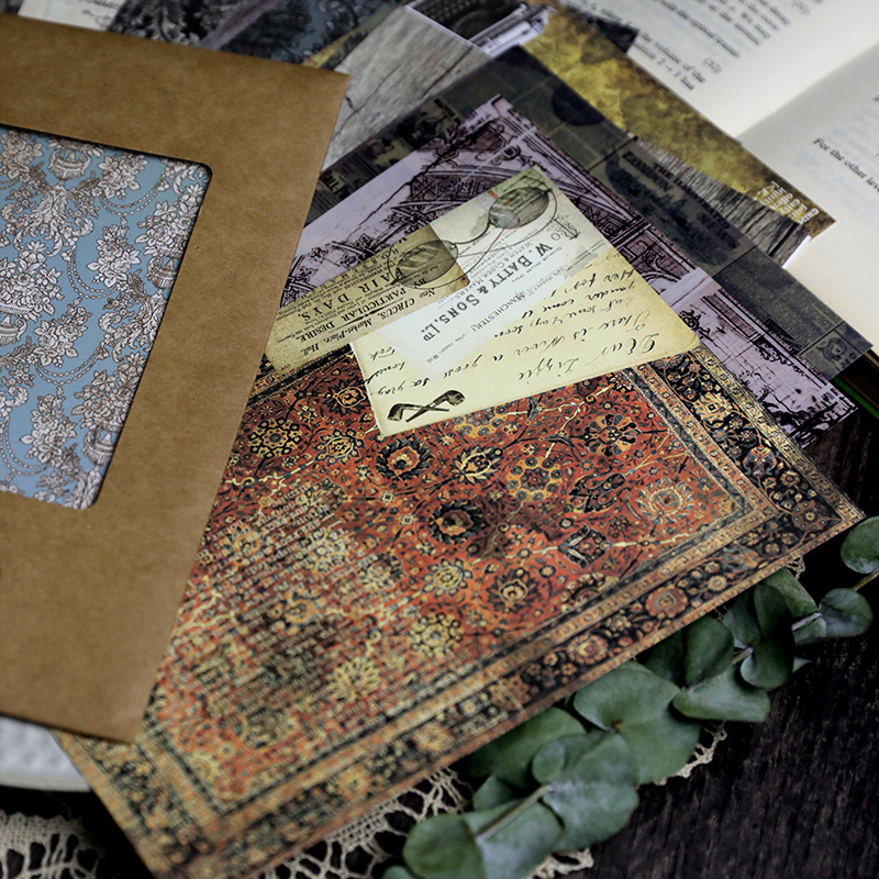 ÍÃ×Ó¼Ò.A5.»ªÀö¸´¹Å·ç.Junkjournal.ÁòËáÖ½»ìºÏËØ²ÄÖ½Ì××é18ÕÅ