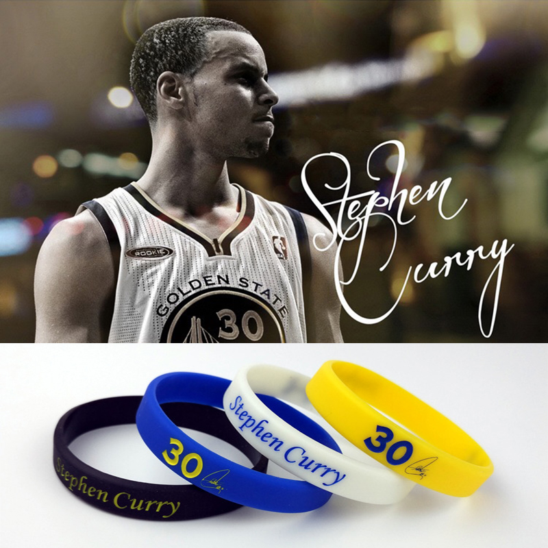 库里手环NBA勇士球星Curry 30号篮球运动腕带签名夜光硅胶手环