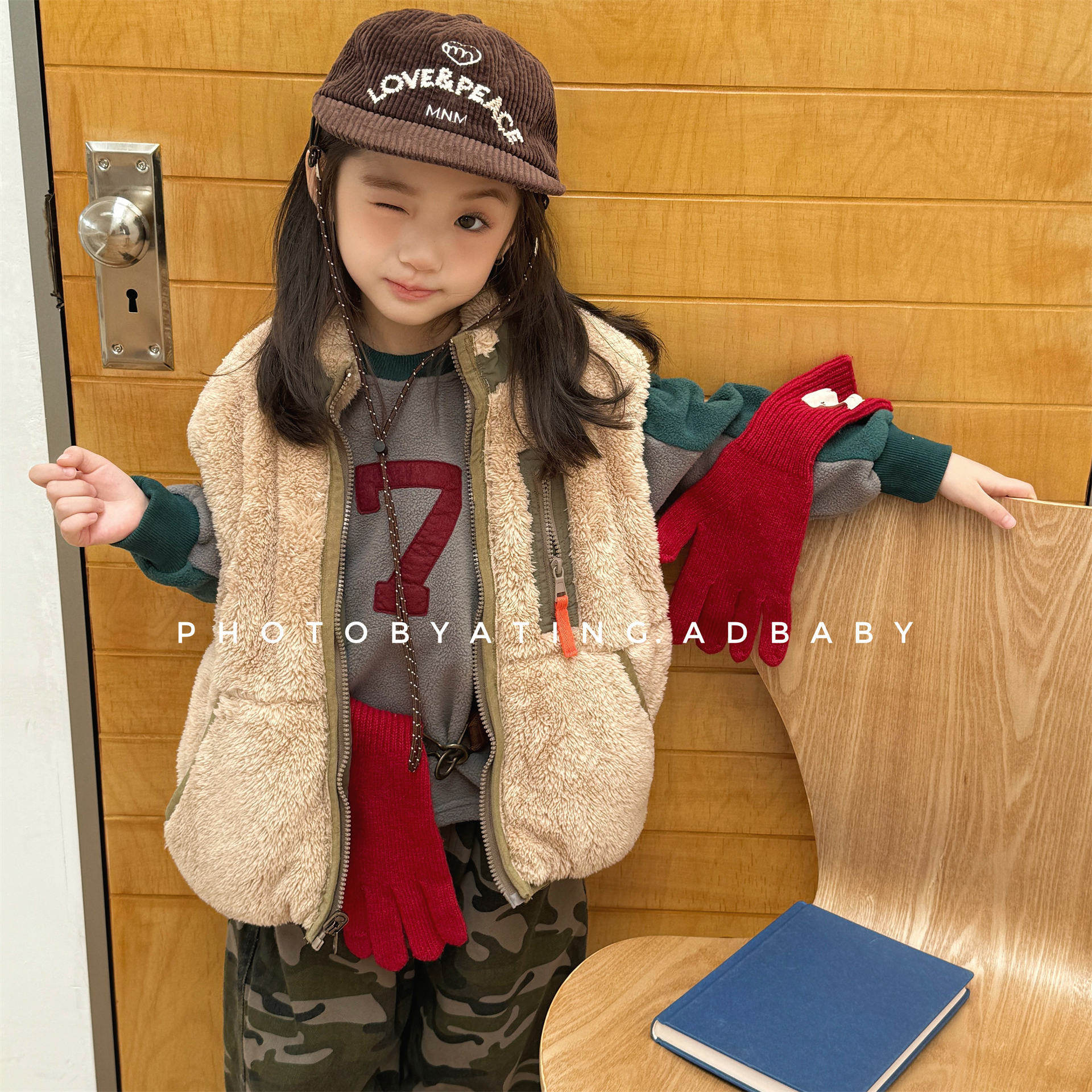 2026童装秋冬装儿童韩版北极绒两面穿马甲男童女童冬款衣服