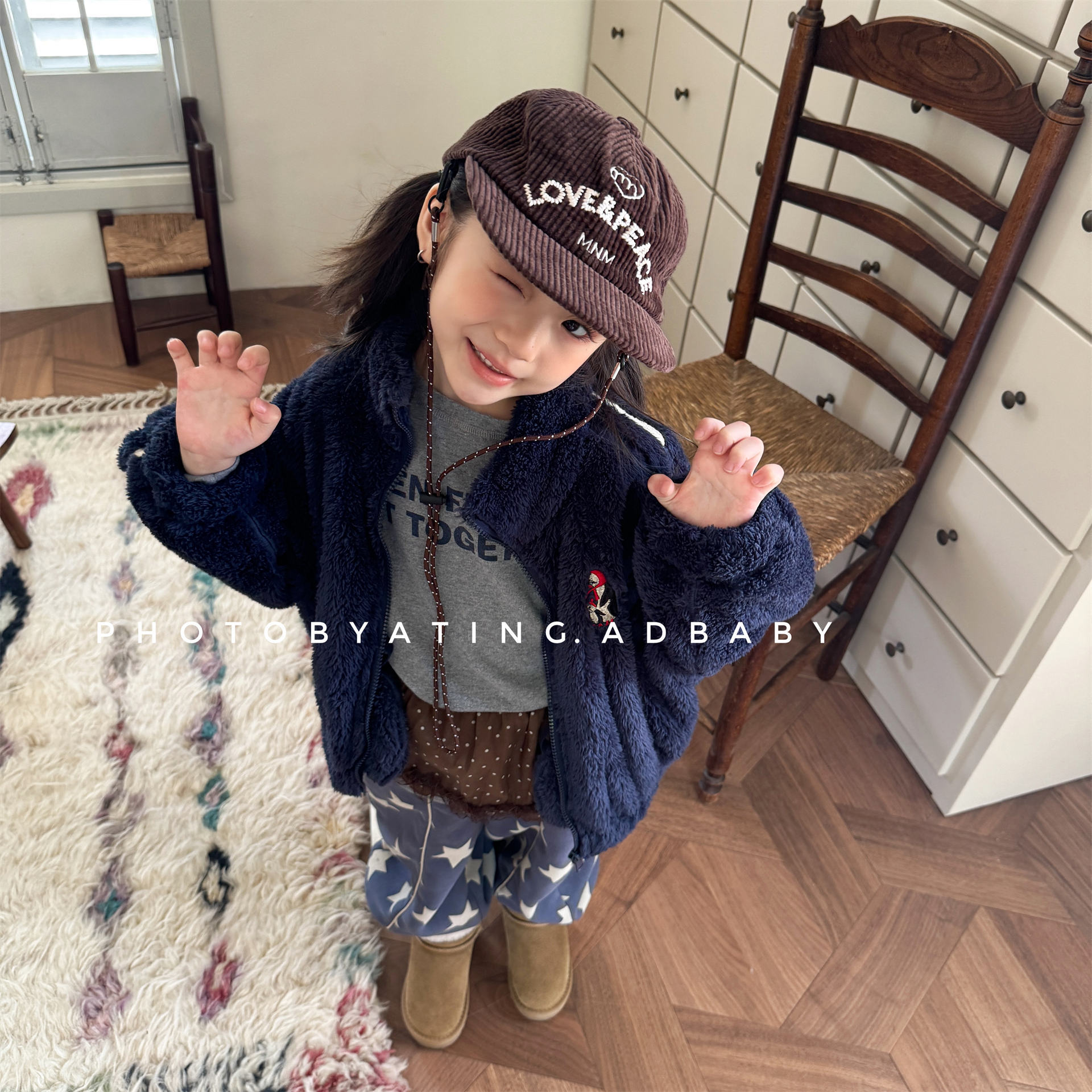 2026童装秋冬儿童冬装韩版双面绒棉衣女童加绒冬款外套棉服
