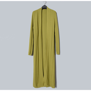 特价 珂高端大牌品牌专柜折扣2599优雅提花100羊毛针织外套 清仓墨