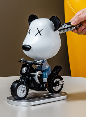 轻奢熊摆件家居装饰小号公仔