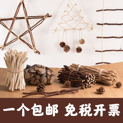 田园风墙面装饰森系树枝