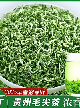 贵州毛尖绿茶2025新茶明前特级浓香型高山云雾散装贵州手工茶500g