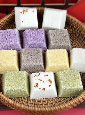 【新鲜现做】小米糕 彩色小方糕 黄耐糕 桂花糕米糕 宁波传统糕点