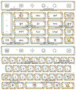 4214.ios 苹果/安卓/哆啦A梦与F角色们/动态漂浮/百度输入法美化