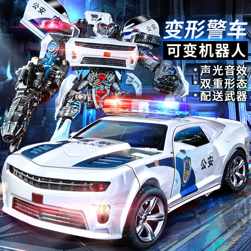 正版变形玩具3金刚男孩特警汽车机器人擎天之柱模型6岁男童5儿童7