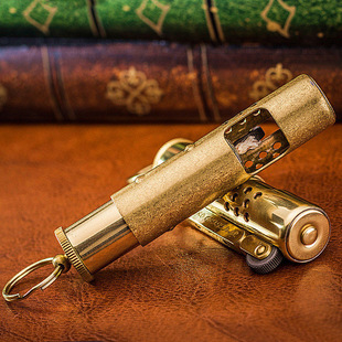 黄铜复古煤油打火机男士防风砂轮点火个性老式经典复古送礼定制