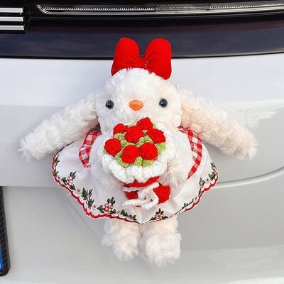 可爱垂耳兔毛绒yummy兔子玩具生日套装玩偶公仔钥匙扣包挂饰礼物