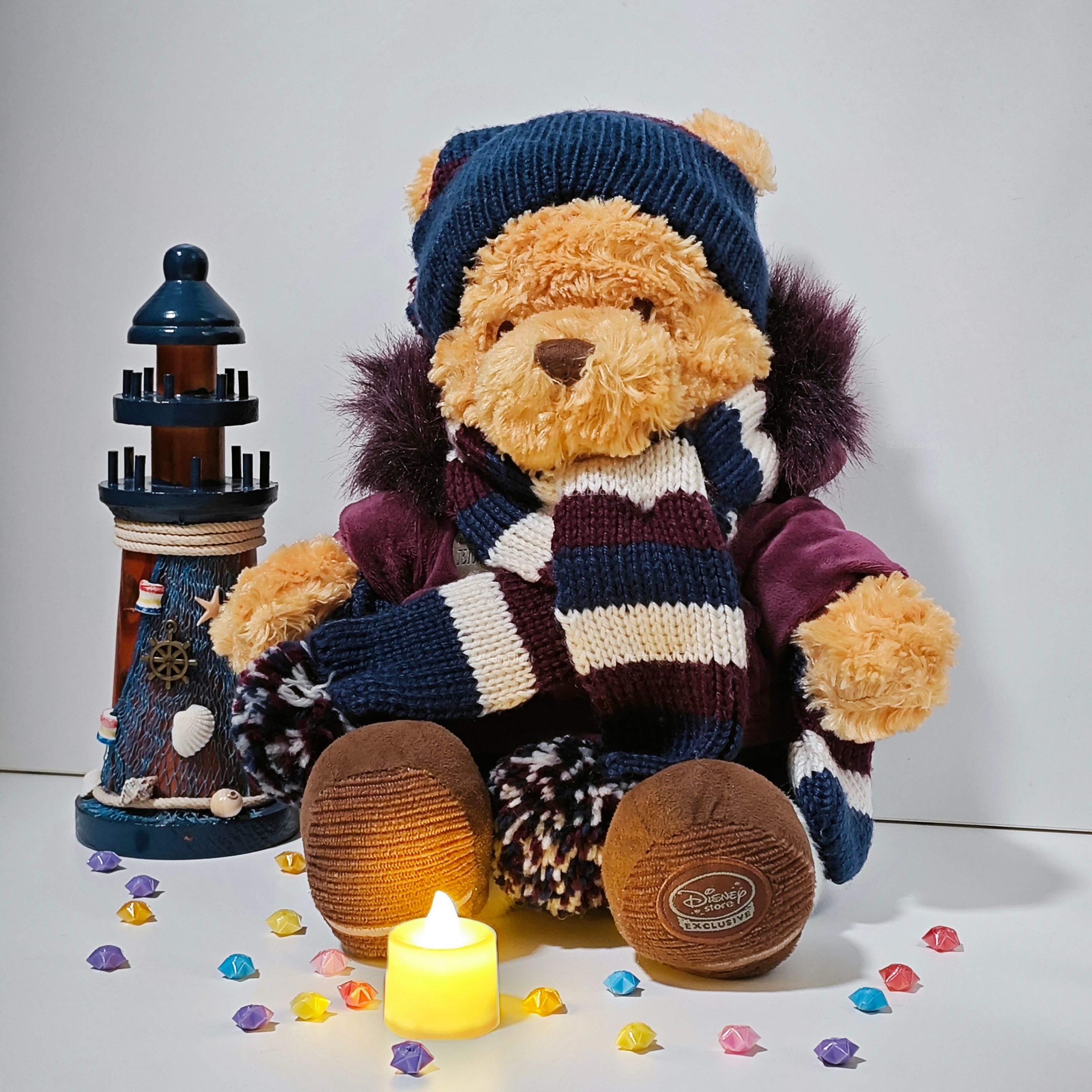 正版迪士尼小熊维尼噗噗维尼熊儿童布偶生日礼物送女朋友毛绒玩具