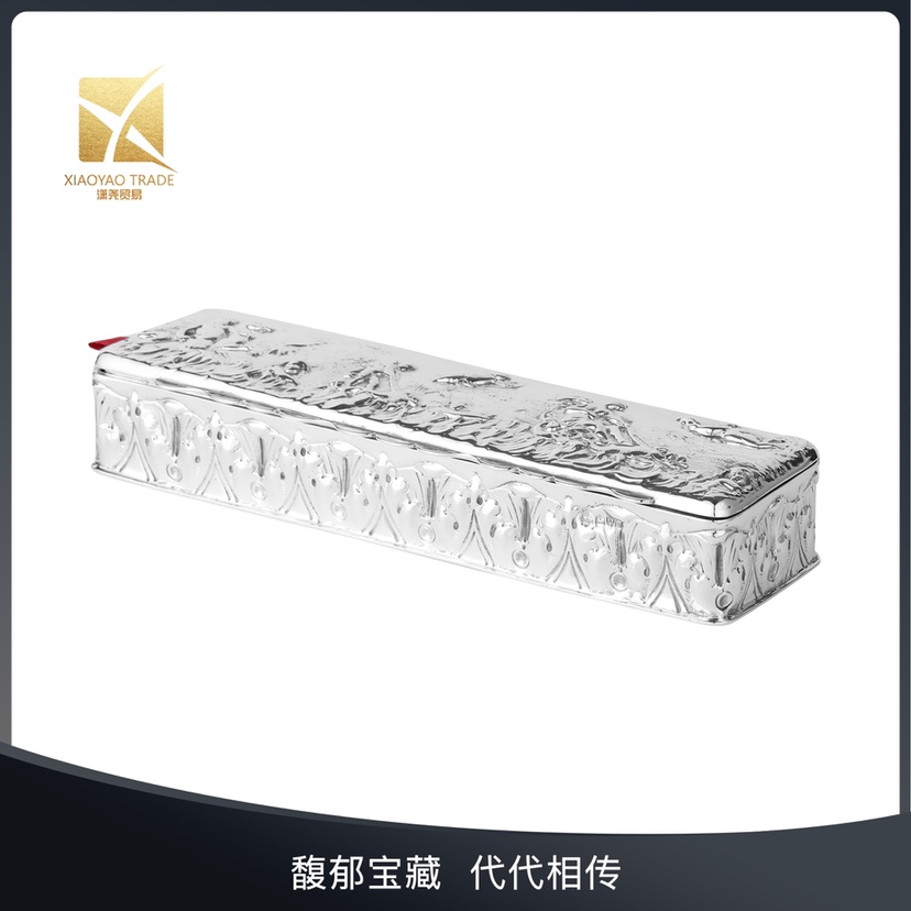 【售出】待补 英国维多利亚末期纯银古董首饰盒珠宝盒