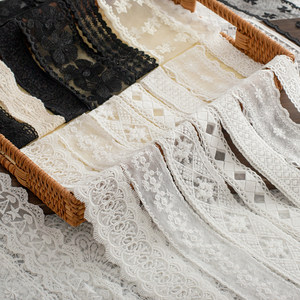 MAMASA双边网纱刺绣森系蕾丝花边