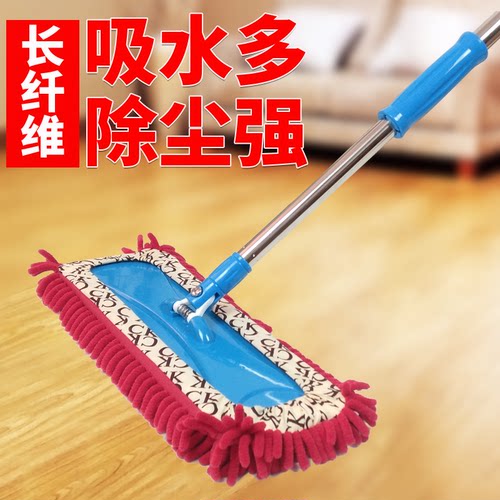平板拖把雪尼尔家用大号地拖可拆