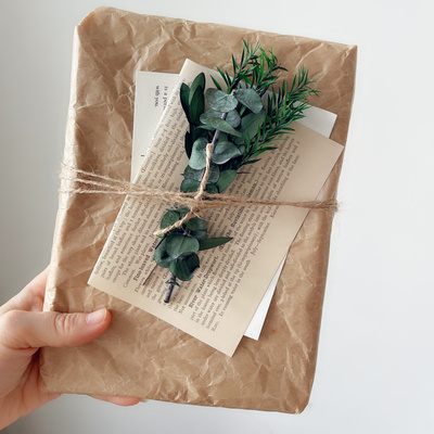 自然文艺礼物包装牛皮纸