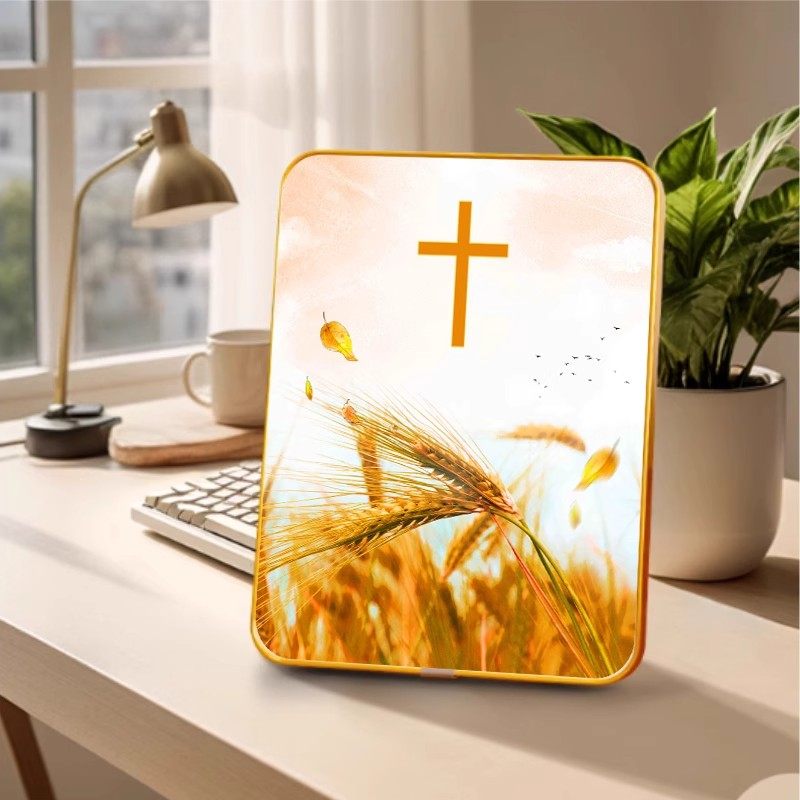 十字架摆台一粒麦子装饰画新居乔迁礼品摆件玄关创意装饰书桌相框,家居饰品,桌面摆台画,淘宝优惠券,粉丝福利购,淘宝优惠卷