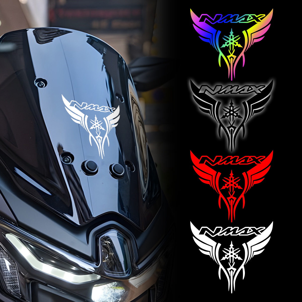 适用雅马哈YAMAHA NMAX155车头贴纸车身拉花个性风挡玻璃装饰贴画图片
