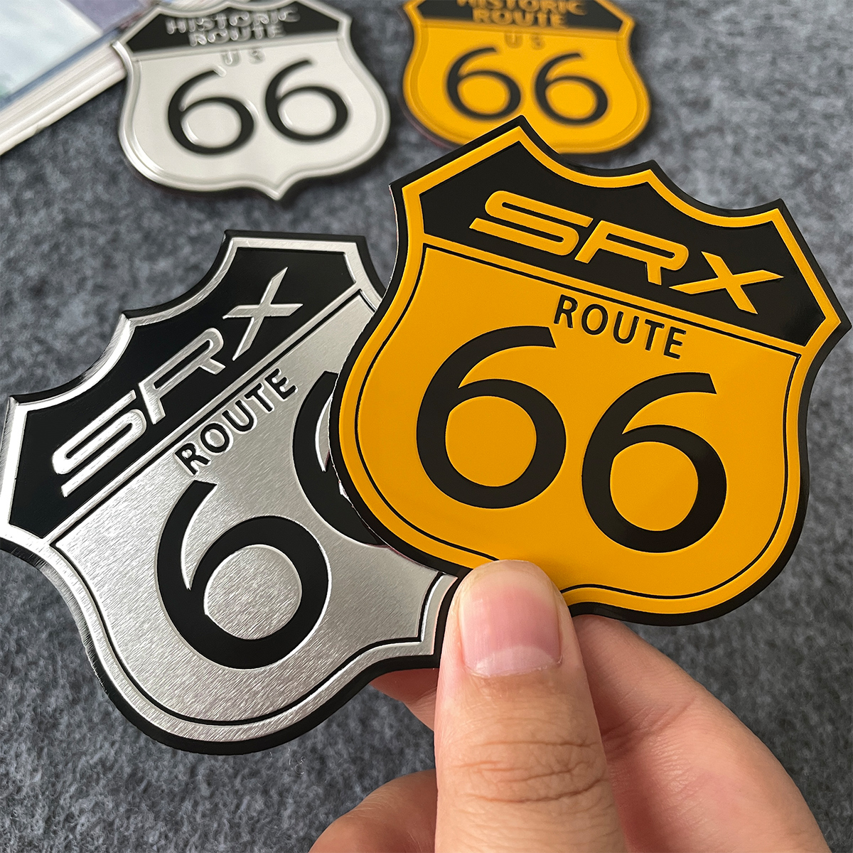 66号公路贴纸适用哈雷凯旋奔达金吉拉灰石300复古摩托车贴花防水
