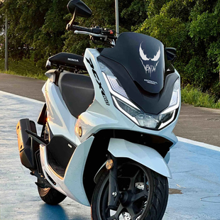 适用于本田PCX160贴纸拉花摩托车贴花改装logo版画车身贴装饰风挡