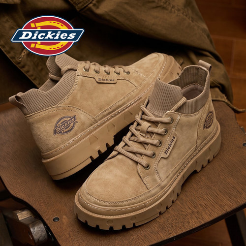 Dickies工装鞋男款真皮
