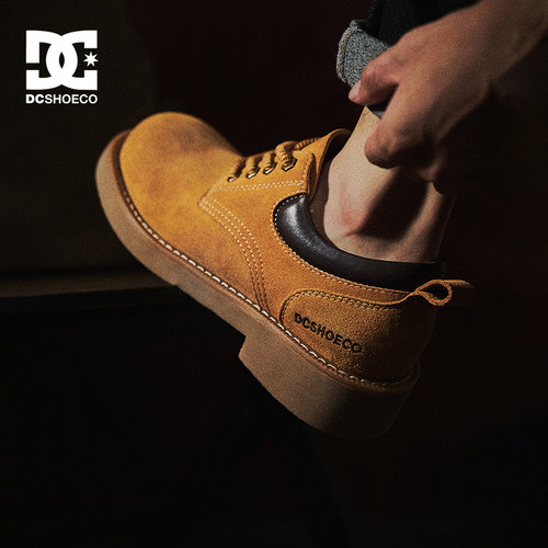 DC SHOES德比鞋男2025新款鞋子工装鞋冬季男鞋马丁鞋休闲皮鞋男款