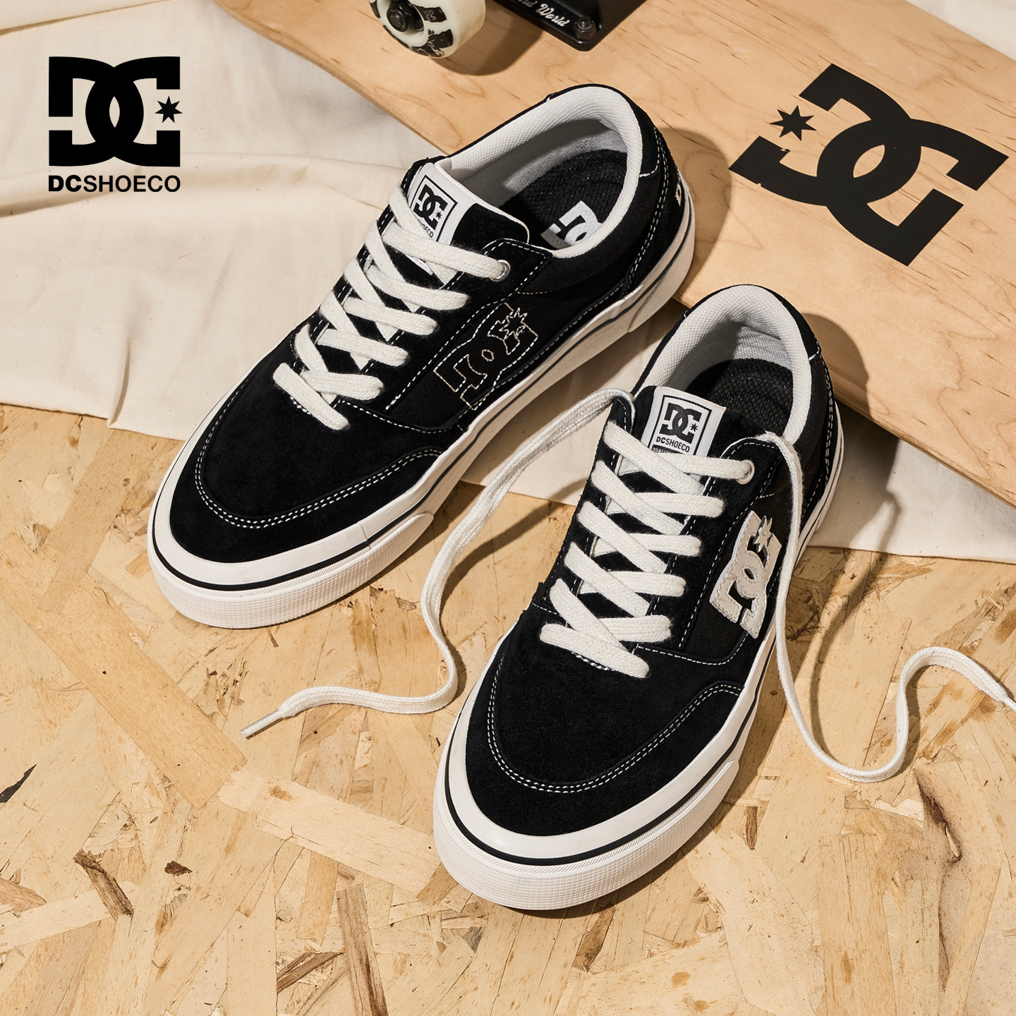 DC SHOESCANVAS CAS 运动滑板鞋男款2025秋季秋冬休闲鞋帆布鞋男