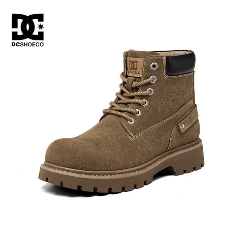 DC SHOES美拉德马丁靴男款2025冬季男鞋真皮复古工装靴高帮靴子男