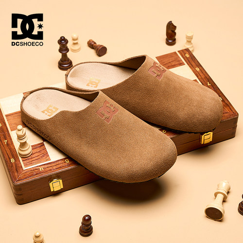 DC SHOES经典勃肯鞋女2025新款女鞋冬季厚底半拖一脚蹬增高鞋子女