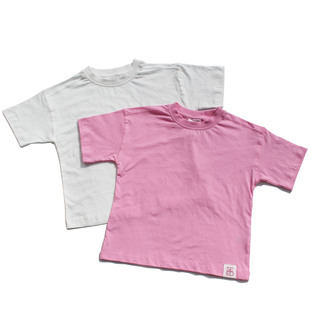 外贸原单正品尾货seed女童纯棉短袖儿童体恤全棉半袖t恤纯色上衣