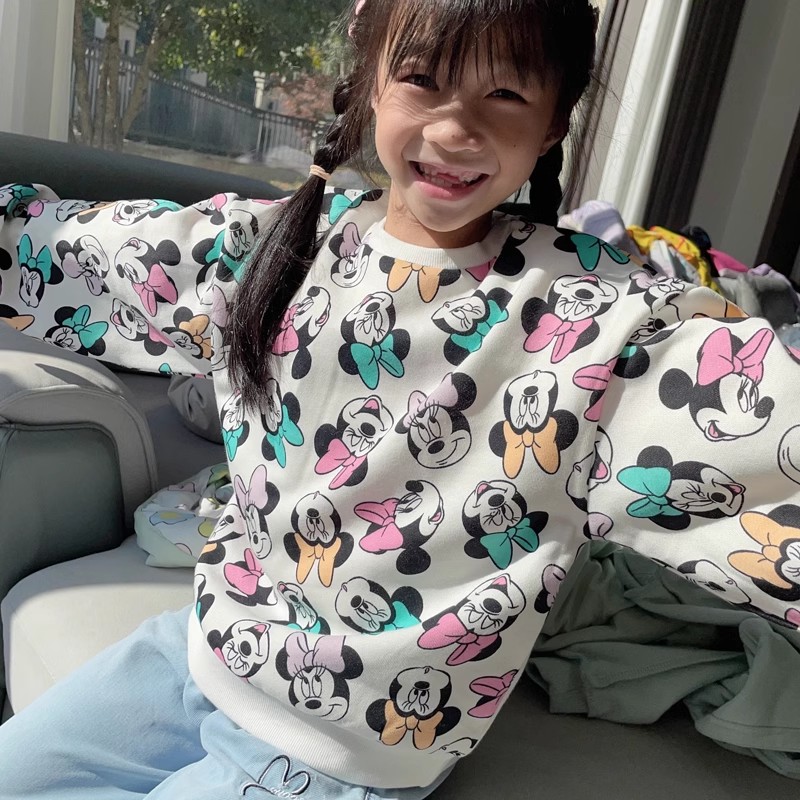 女童加绒卫衣秋冬圆领长袖