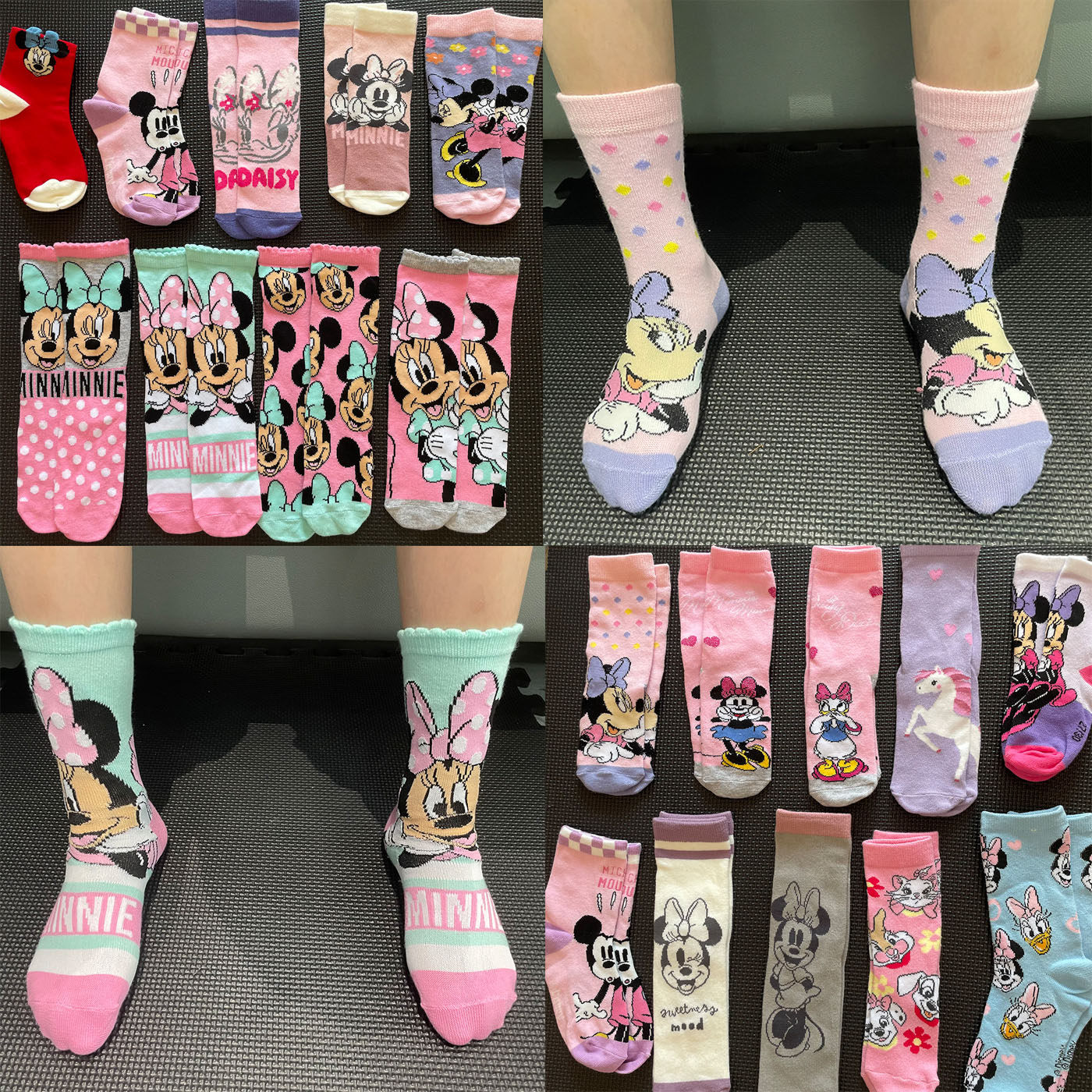 女童中筒袜卡通儿童春秋袜子