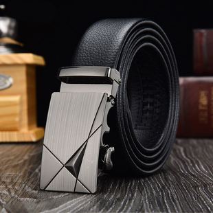 Automatic Buckle leather belt Male Waist Strap Man belt Men