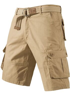 Cargo Knee Shorts Men Sports Casual Bermuda Shorts Plus Size